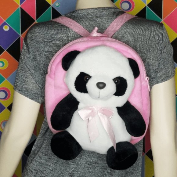Plush Panda Bear Backpack - Picture 1 of 7